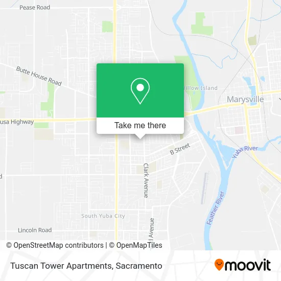 Mapa de Tuscan Tower Apartments