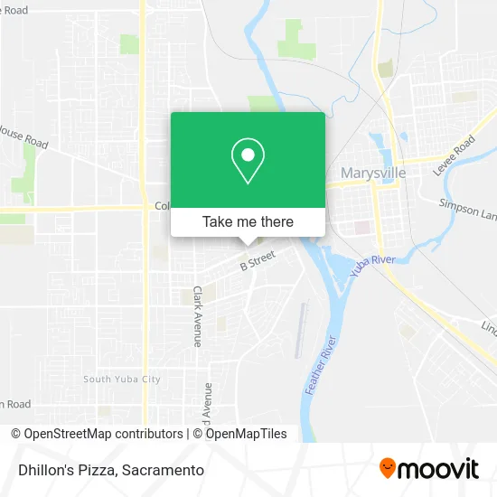 Mapa de Dhillon's Pizza