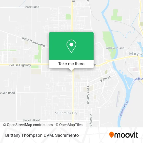 Mapa de Brittany Thompson DVM