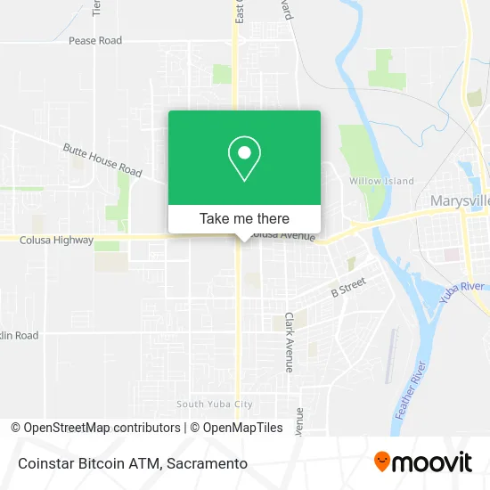 Mapa de Coinstar Bitcoin ATM