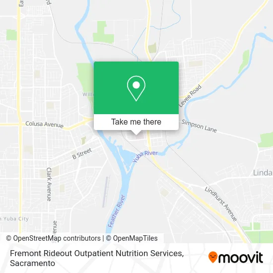 Mapa de Fremont Rideout Outpatient Nutrition Services