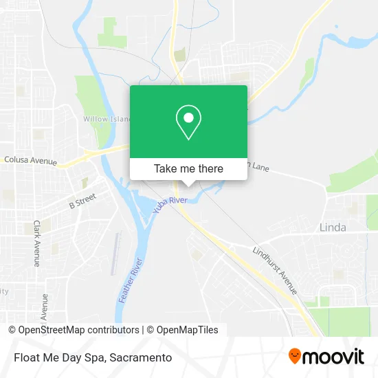 Float Me Day Spa map