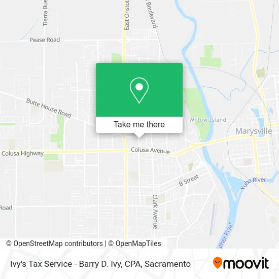 Mapa de Ivy's Tax Service - Barry D. Ivy, CPA