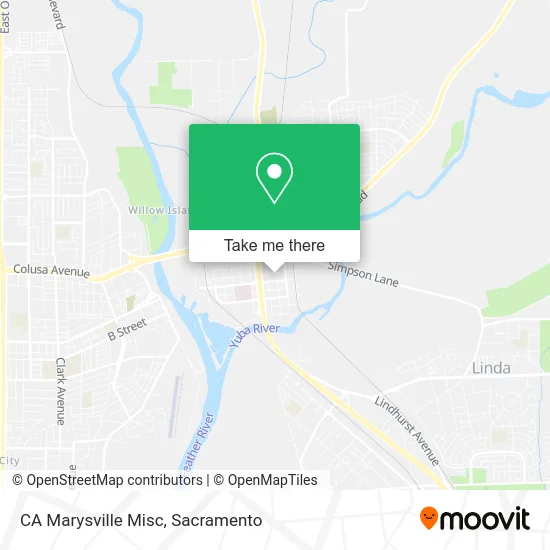 Mapa de CA Marysville Misc