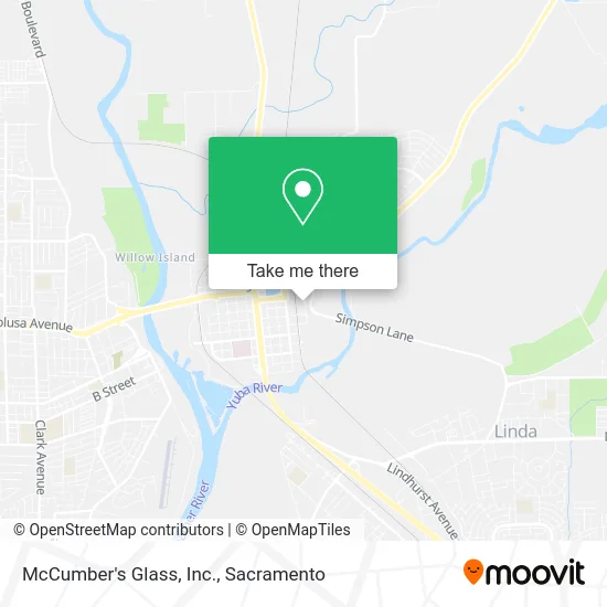 McCumber's Glass, Inc. map