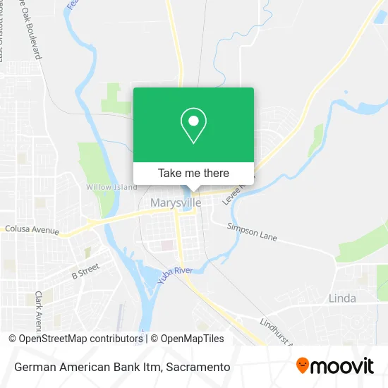 German American Bank Itm map