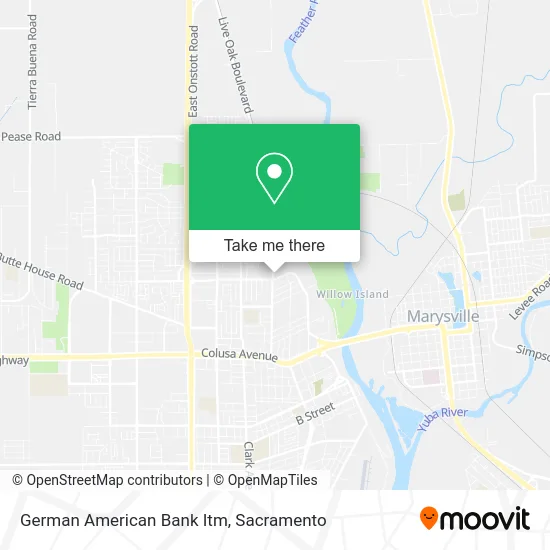 German American Bank Itm map