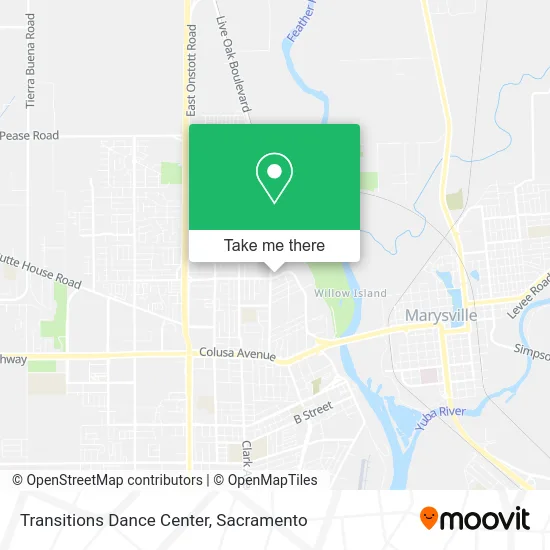 Transitions Dance Center map