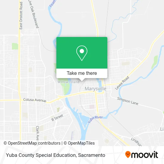 Yuba County Special Education map