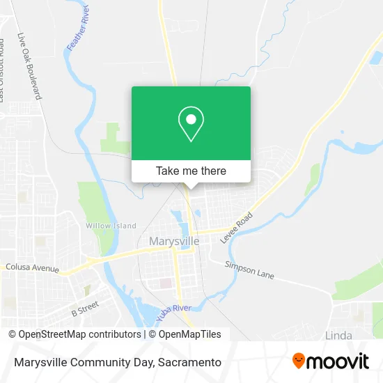 Marysville Community Day map