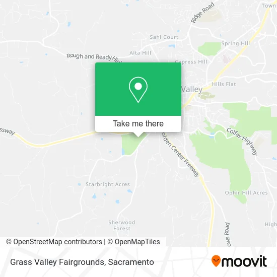 Mapa de Grass Valley Fairgrounds