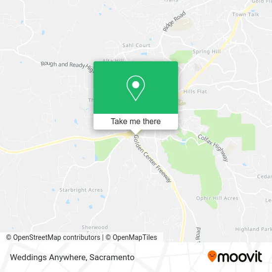 Mapa de Weddings Anywhere