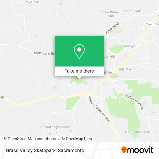 Mapa de Grass Valley Skatepark