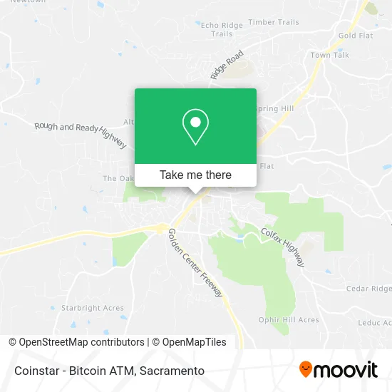 Mapa de Coinstar - Bitcoin ATM