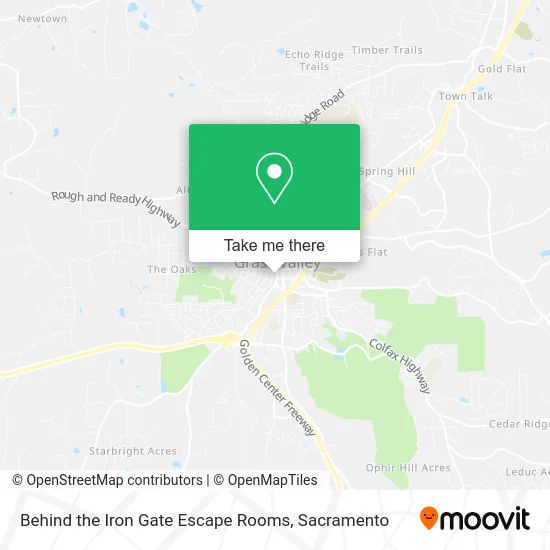 Mapa de Behind the Iron Gate Escape Rooms