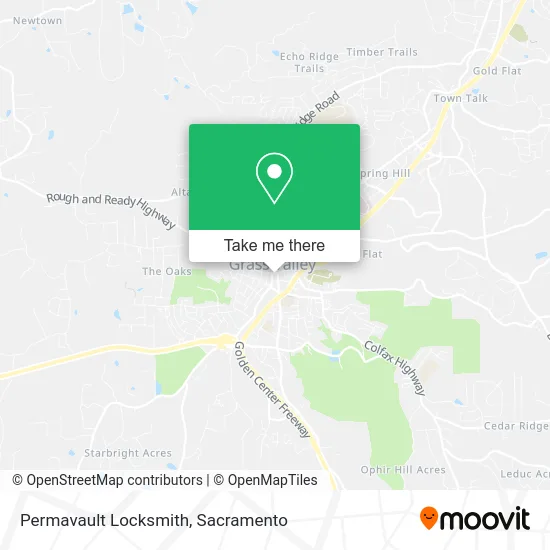 Mapa de Permavault Locksmith