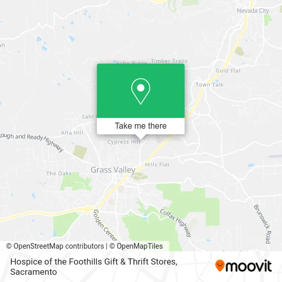 Mapa de Hospice of the Foothills Gift & Thrift Stores