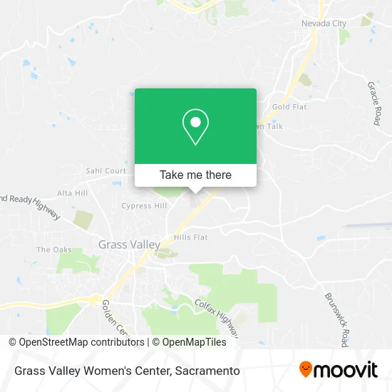 Grass Valley Women's Center map
