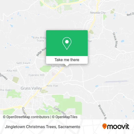 Jingletown Christmas Trees map