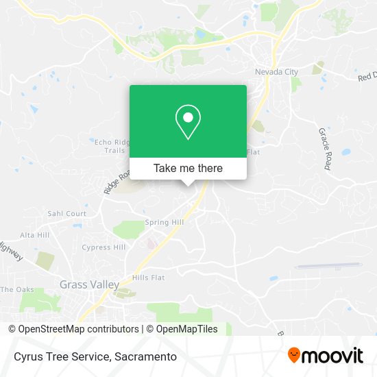 Cyrus Tree Service map