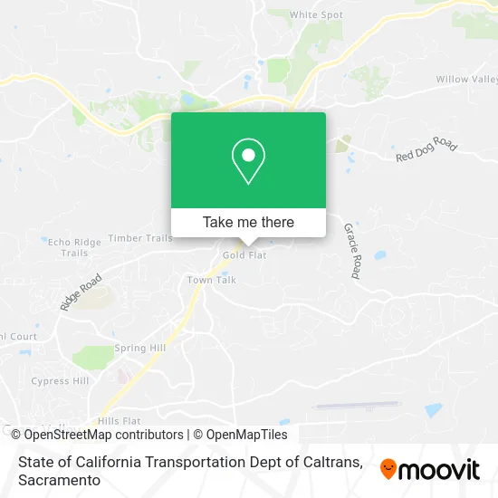 State of California Transportation Dept of Caltrans map