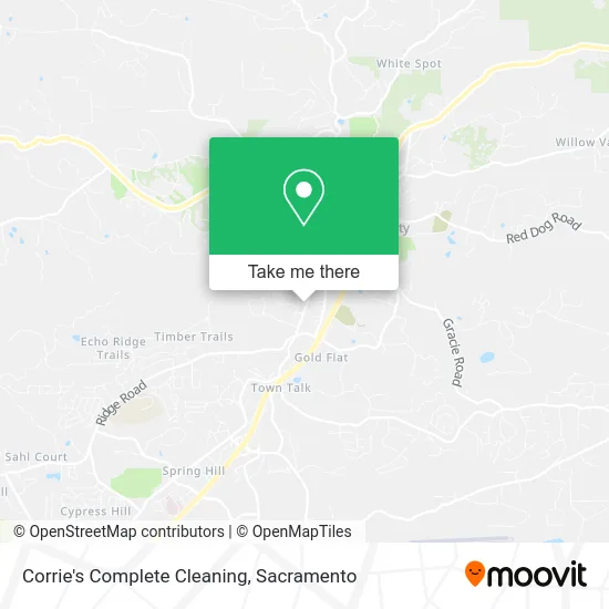 Corrie's Complete Cleaning map