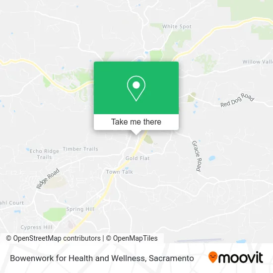 Bowenwork for Health and Wellness map