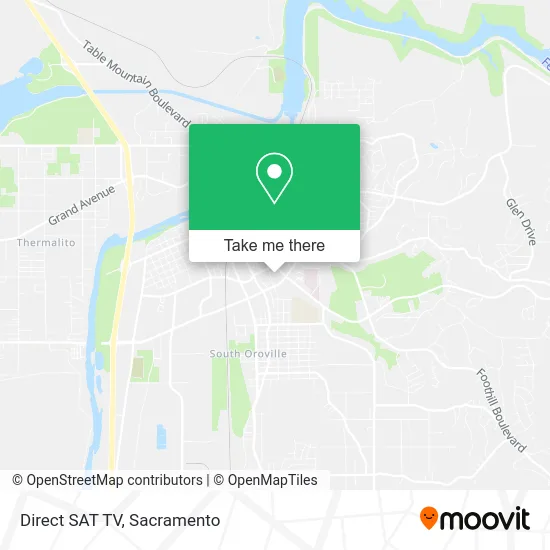 Direct SAT TV map
