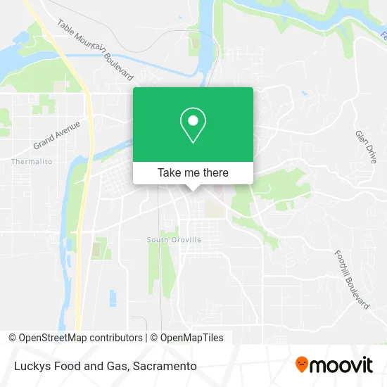 Luckys Food and Gas map