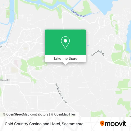 Mapa de Gold Country Casino and Hotel