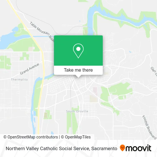 Northern Valley Catholic Social Service map