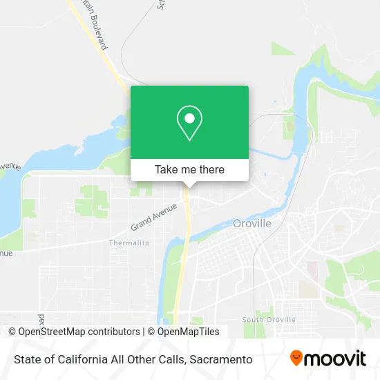 Mapa de State of California All Other Calls