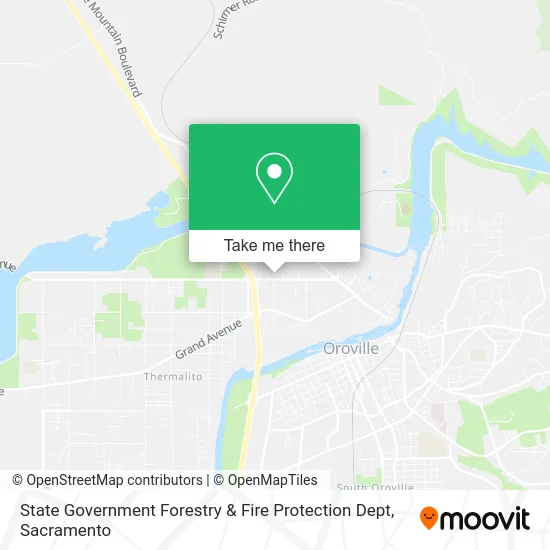 State Government Forestry & Fire Protection Dept map
