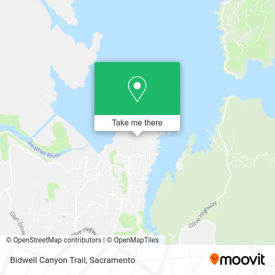 Mapa de Bidwell Canyon Trail