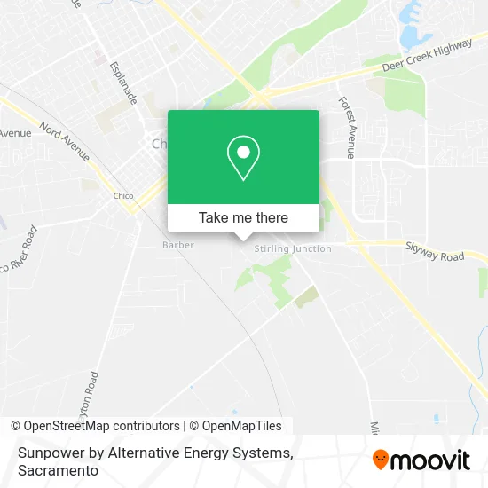 Sunpower by Alternative Energy Systems map