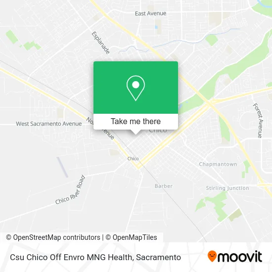 Csu Chico Off Envro MNG Health map