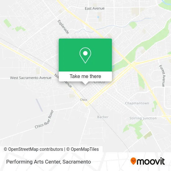 Mapa de Performing Arts Center