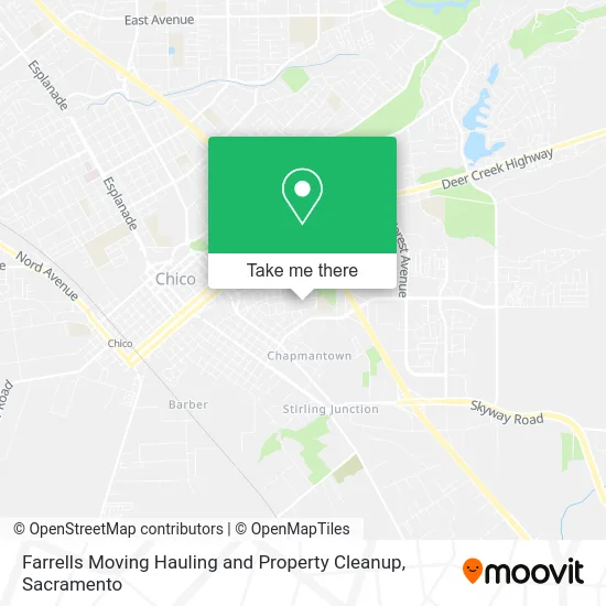 Farrells Moving Hauling and Property Cleanup map