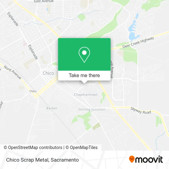 Chico Scrap Metal map