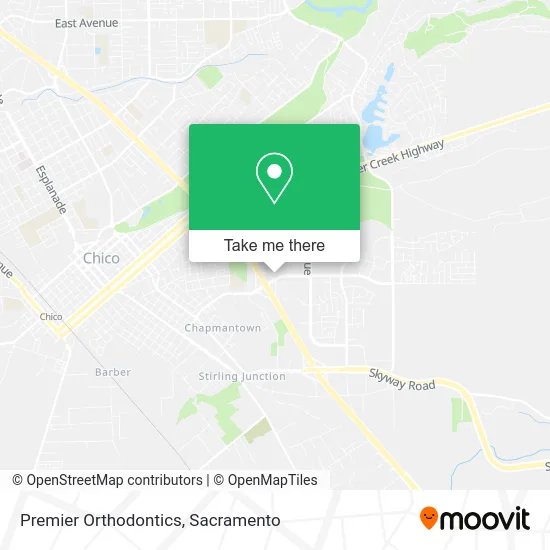 Premier Orthodontics map