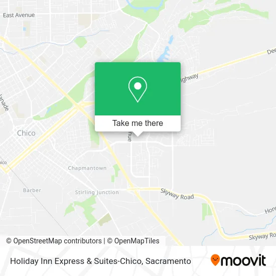 Holiday Inn Express & Suites-Chico map