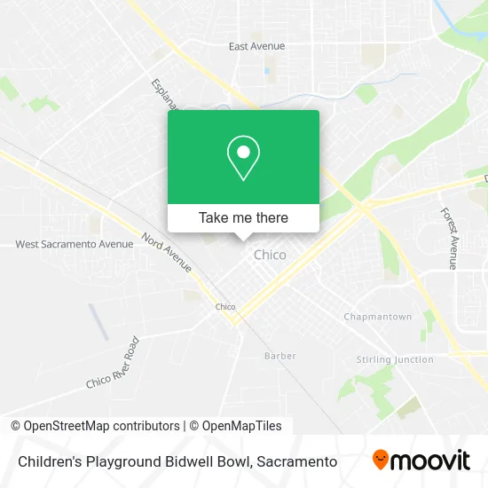 Mapa de Children's Playground Bidwell Bowl