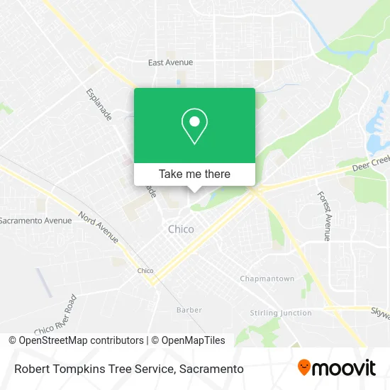 Robert Tompkins Tree Service map