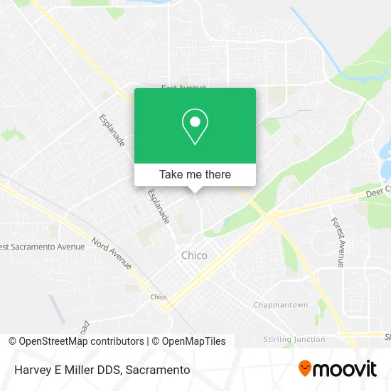 Harvey E Miller DDS map