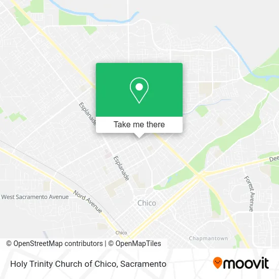Holy Trinity Church of Chico map