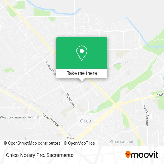 Chico Notary Pro map