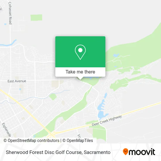 Sherwood Forest Disc Golf Course map