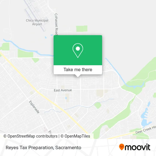 Reyes Tax Preparation map