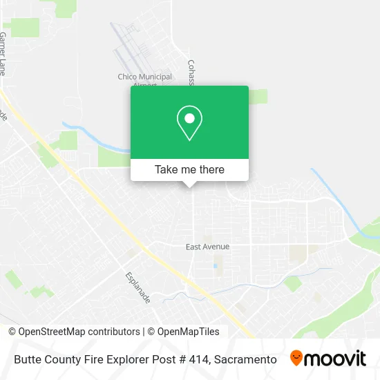 Butte County Fire Explorer Post # 414 map