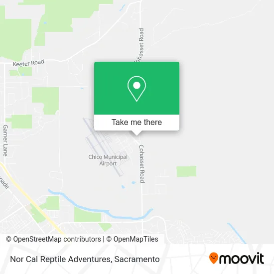 Nor Cal Reptile Adventures map